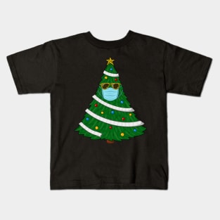 Covid Christmas - Mask Tree Kids T-Shirt